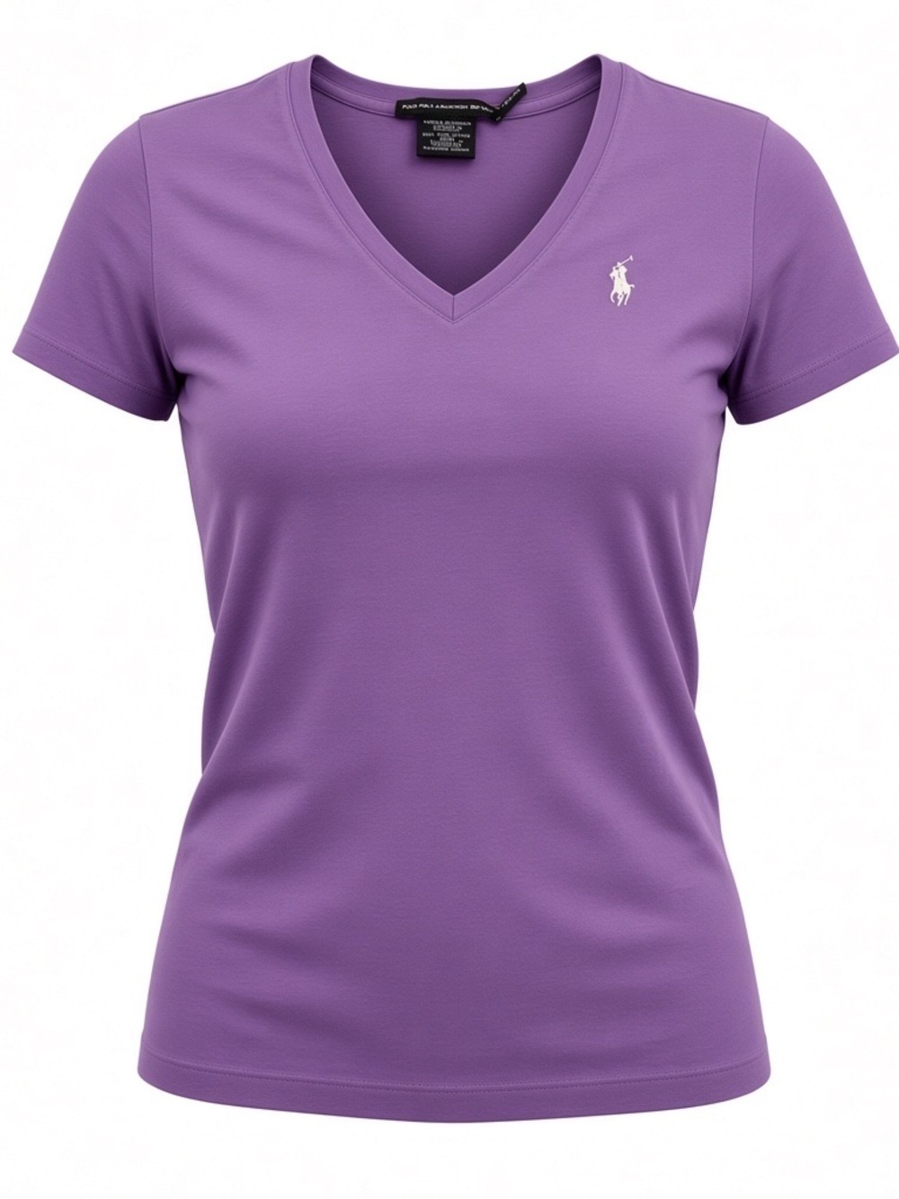 Polo by Ralph Lauren Purple V-Neck Performance Tee